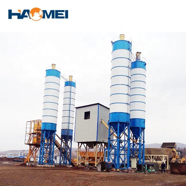 Fully Auto Control Low Cost 80 35m3 h Concrete Batching Plant Dry Wet Mixing