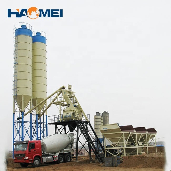 Fully Auto Control Low Cost 80 35m3 h Concrete Batching Plant Dry Wet Mixing