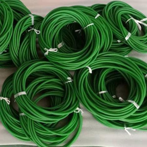 High-strength Drive For Food Machine Diameter 2-20mm Pu Conveyor Round Green Polycord Belt