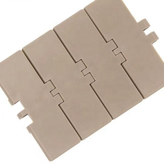 Plastic flat top chain plate conveyor Can beverage high temperature resistant food grade line flexible nylon chain plate
