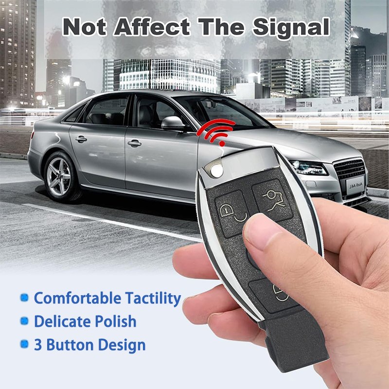For Mer-cedes-Benz E S G CLK SLK ML Class 2000+ Uncut Blade Smart Car Remote Key Fob 3-Button Foldable BGA Body Repair Equipment