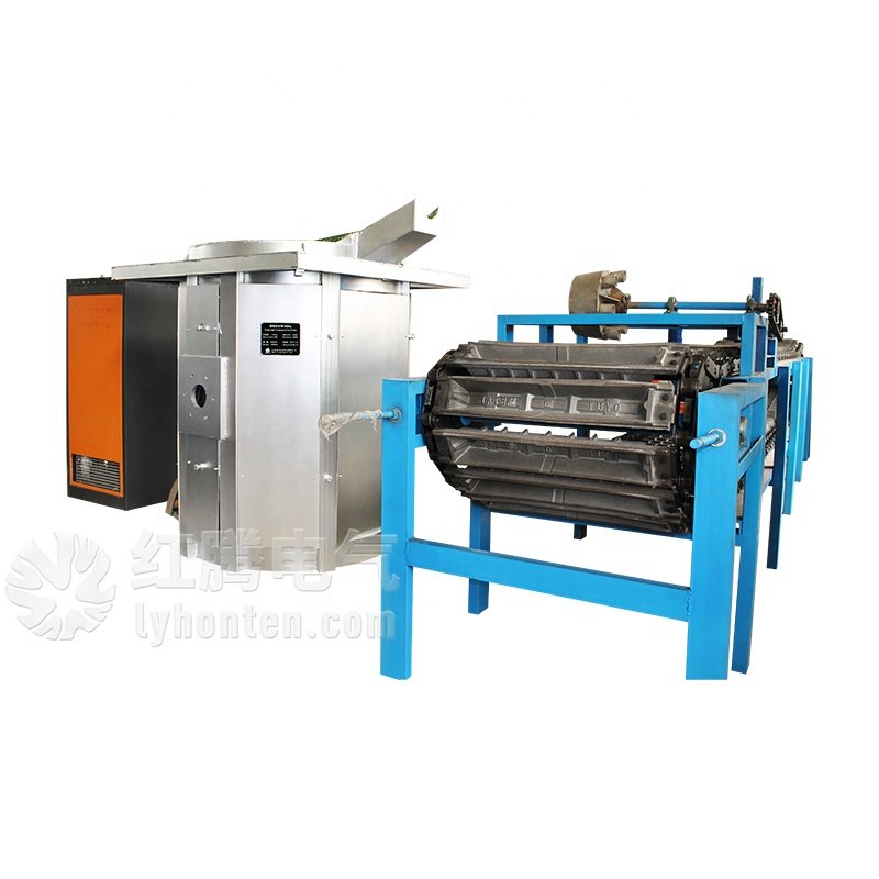 Smelting Copper Furnaces Aluminum Ingots Production Line Aluminum Billet Casting Machine Graphite Crucible Furnace Caster