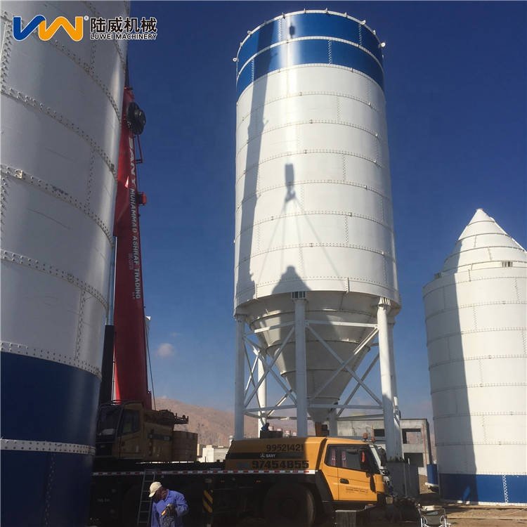 Cement Storage Silos Easy Assemble Bolted-type Steel Powder Silo Engineers Available to Service
