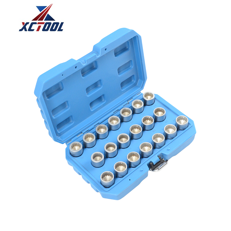 XCTOOL 20PCS Locking Wheel Nut Stud Remover Tool Kit