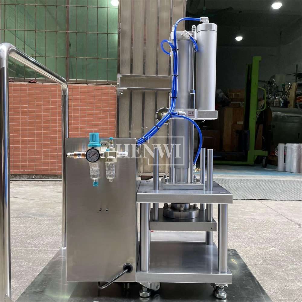 Henwi Desktop Type Powder Pressing Machine Blush Brow Bronzer Shimmering Pressed Based Power Highlight Cake Presser Equipment