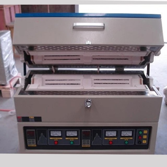1200C High Temperature Vacuum Tubular Furnace Laboratory Tube Furnace With Vacuum Pump