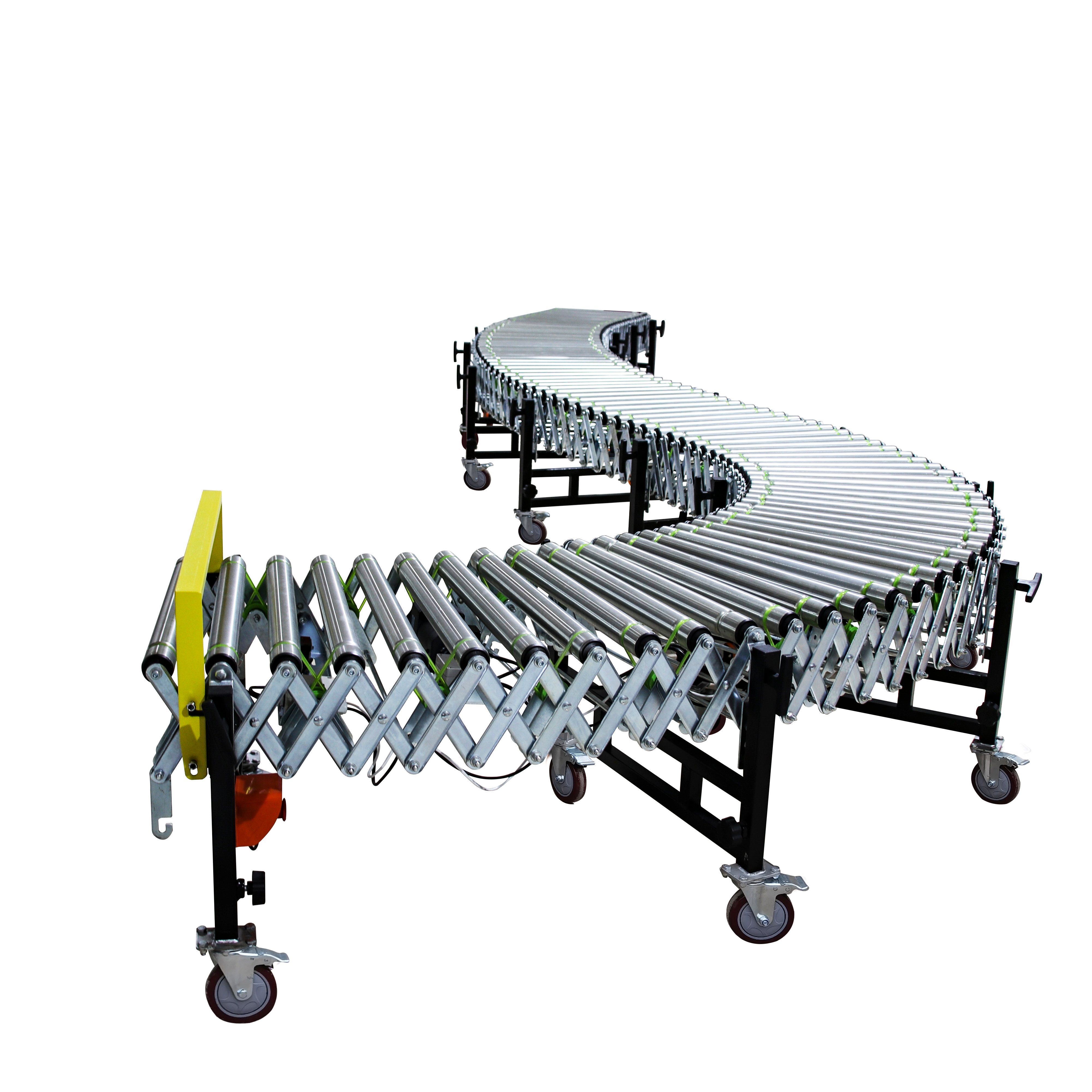 LIANGZO Electric Power Retractable Flexible Expandable Roller Conveyor for Sale