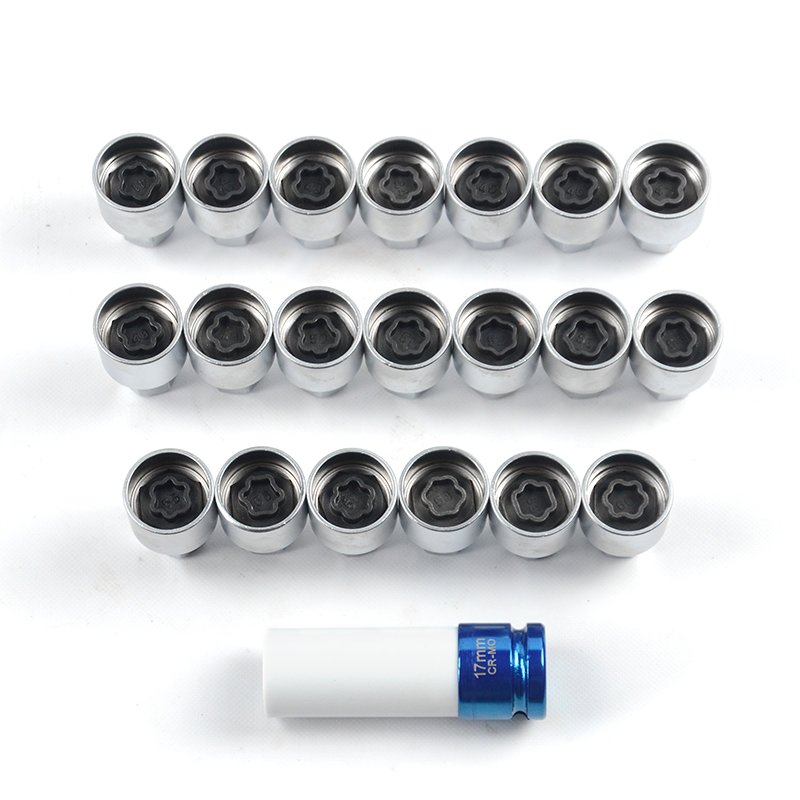 XC5567 Whole Sale 21pcs Locking Wheel Nut Stud Remover Tool Kit