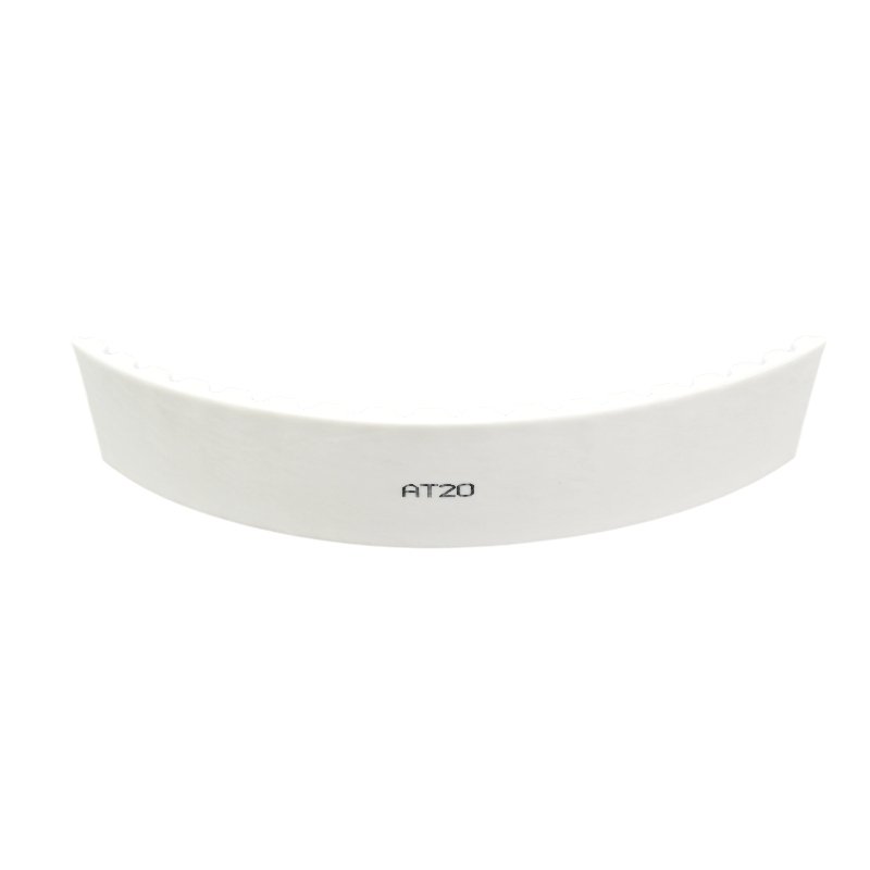 White Polyurethane AT10 AT20 T5 T10 Open Timing Belt Sizes with Steel Core CNC and Laser Machine Timing Belt Price