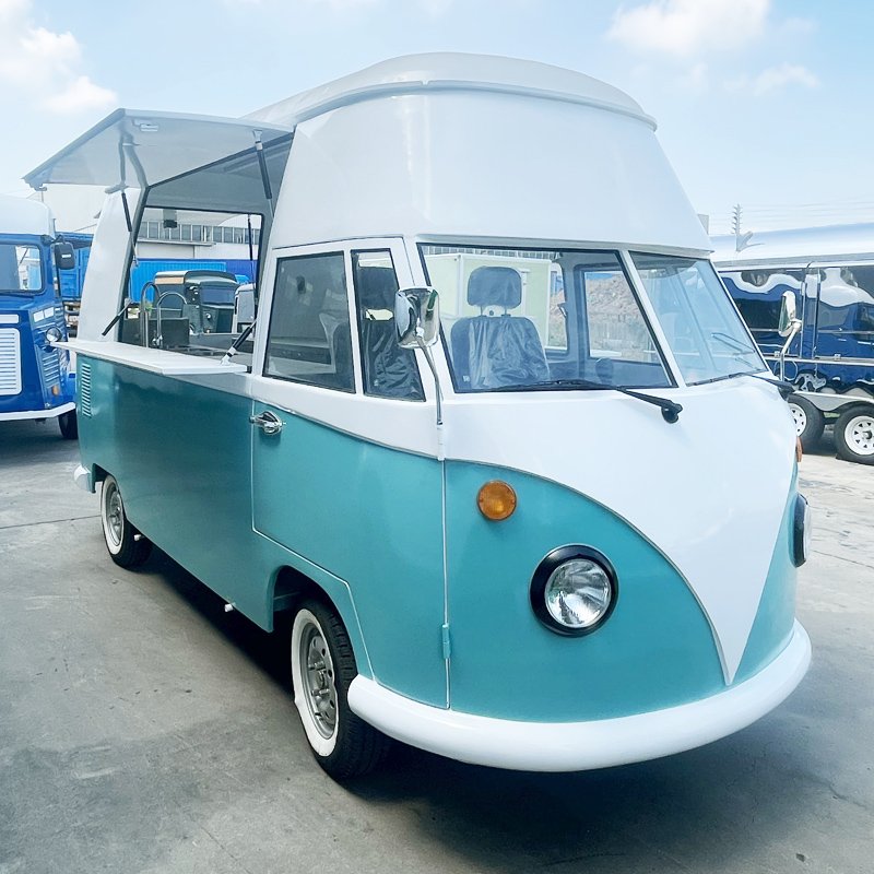 Catering Cart Coffee Shop Van Mobile Kitchen Food Truck Vintage Food Truck for Sale