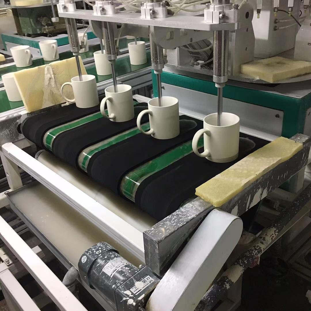 Multi-stations Automatic Ceramic Glaze Machine Plate Saucer Glazing Machine Production Line
