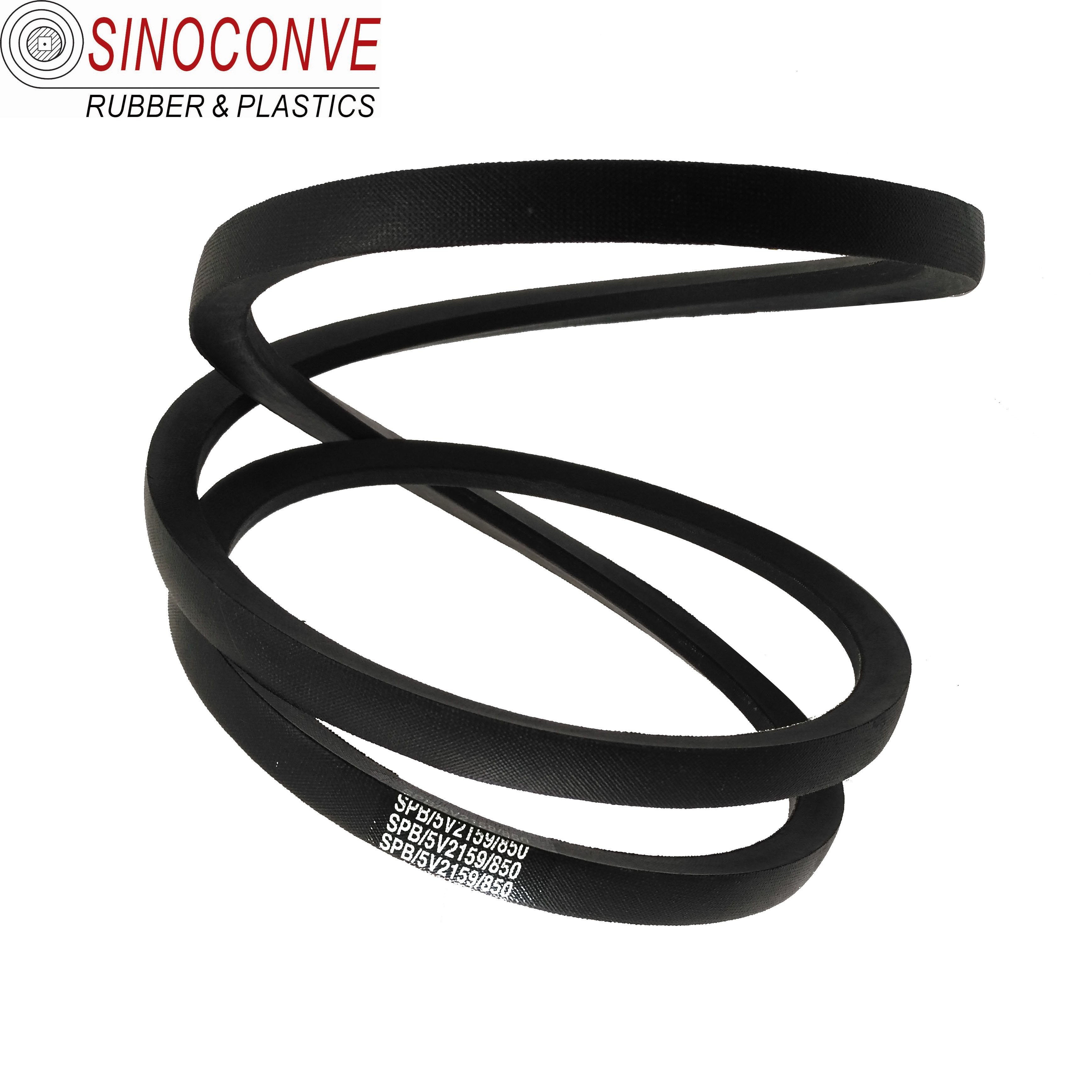 Rubber wrapped V belt standard sizes chart china