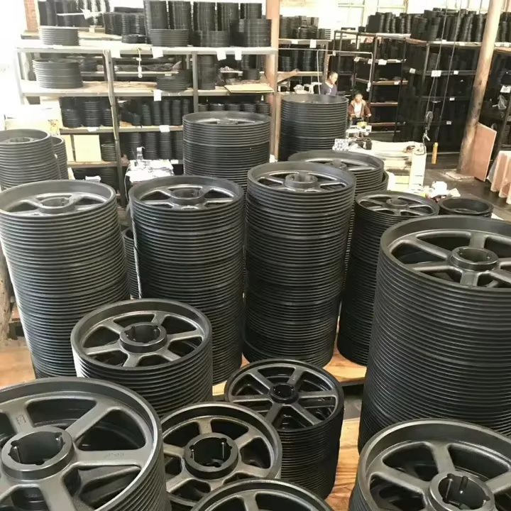 Hot Selling American Standard Generator Flywheel Pilot and Taper Bore 2-10 Grooves 18 Inch A B Belt Sheaves V-Belt Pulleys