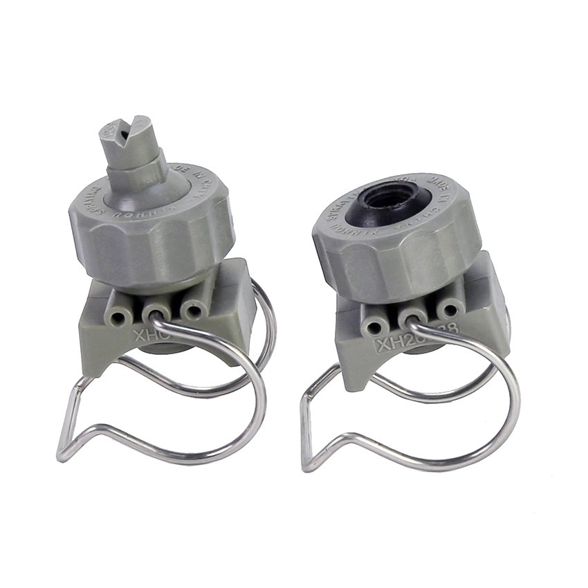 1-1/4" 2" PP Adjustable Ball Pretreatment Single Double Clip Eyelet Clamp Washing Spray Nozzle