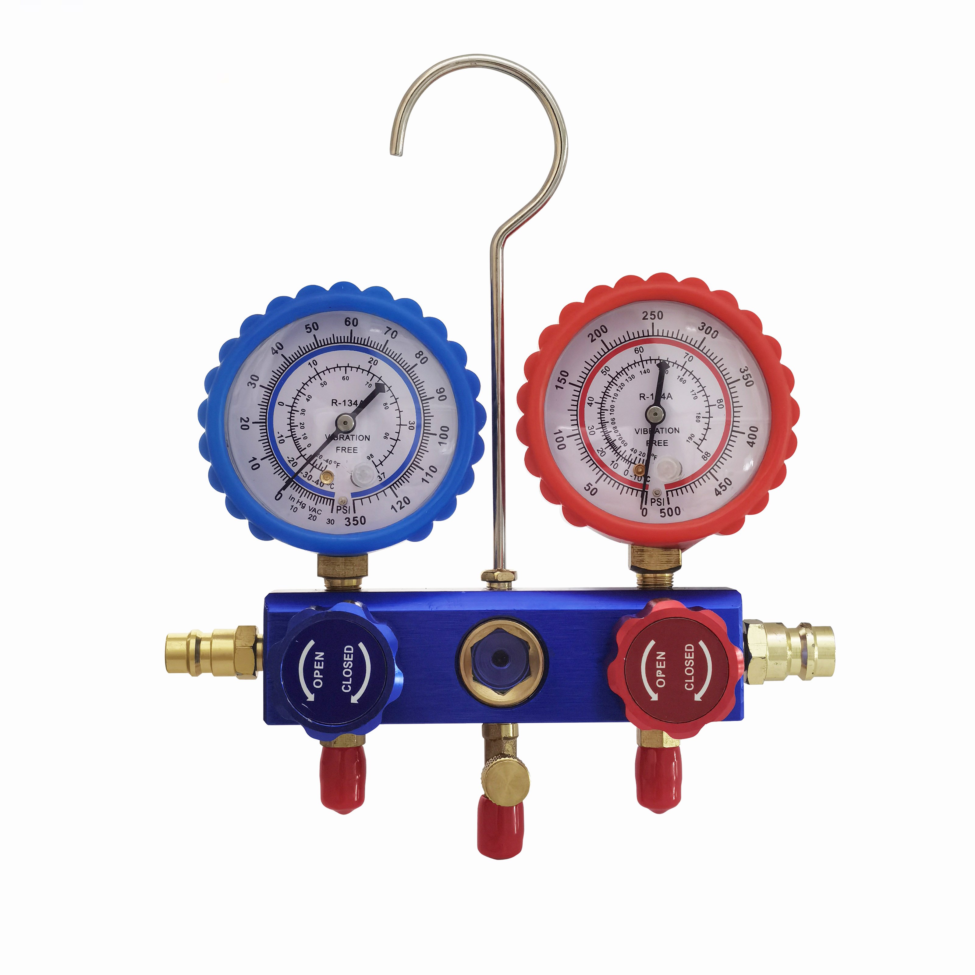 Digital Manifold Meter Air Conditioning Vacuum Gauge for Refrigeration HVAC Vacuum Pressure Temperature Tester Set