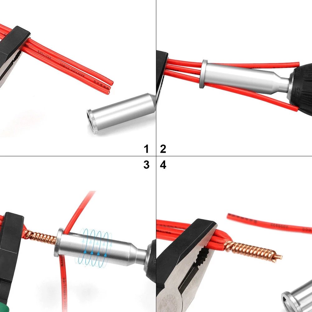 Power Tool Accessories Wire Twisting Tool Electrical Cable Quick Connector Automatic Wire Stripping Twister Drill Drivers
