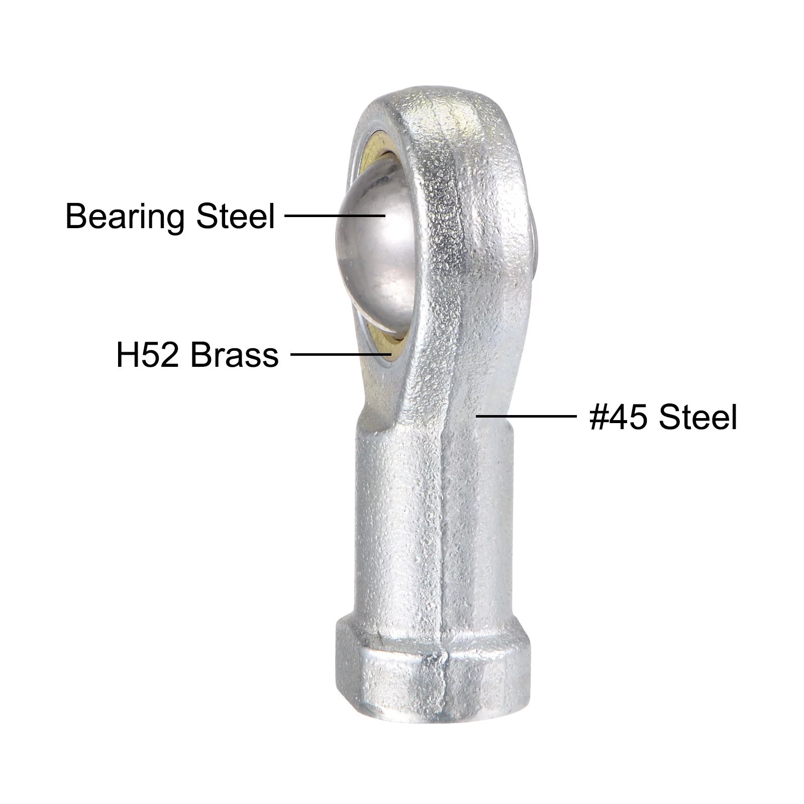SI8TK SI8T/K M8X1.25 Right Hand 8mm Chrome Steel HXHV Rod End Bearing with Size 8x24.5x48.5mm