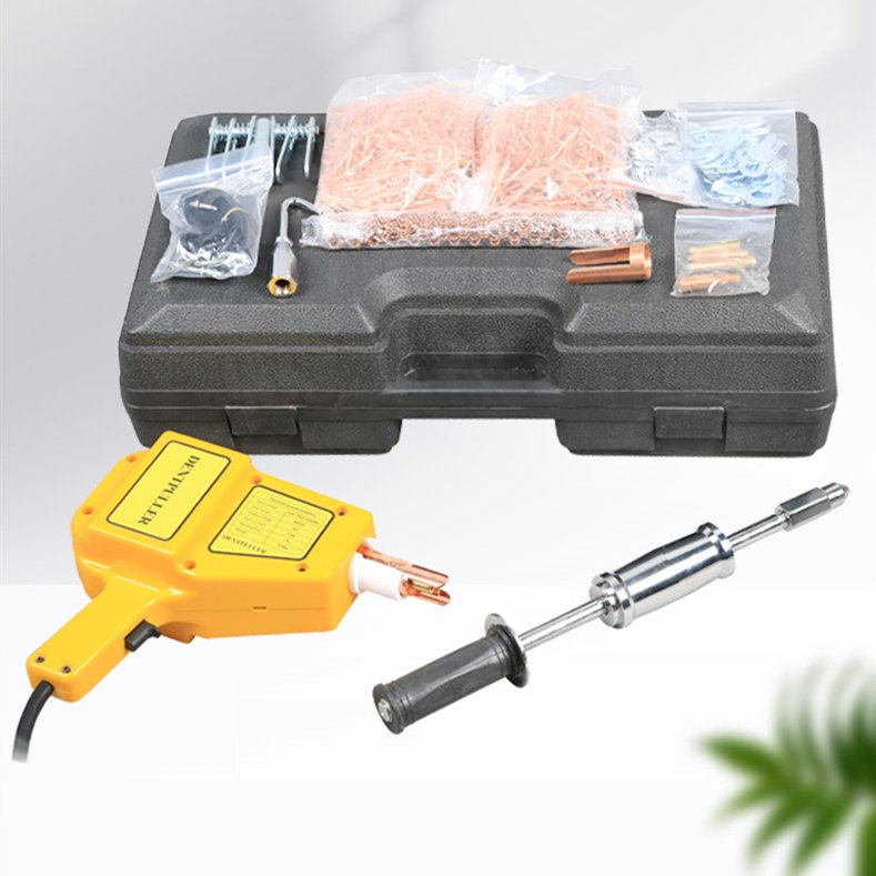 Mini Dent Puller Autobody Stud Welder Gun and Slide Hammer Dent Repair Kit