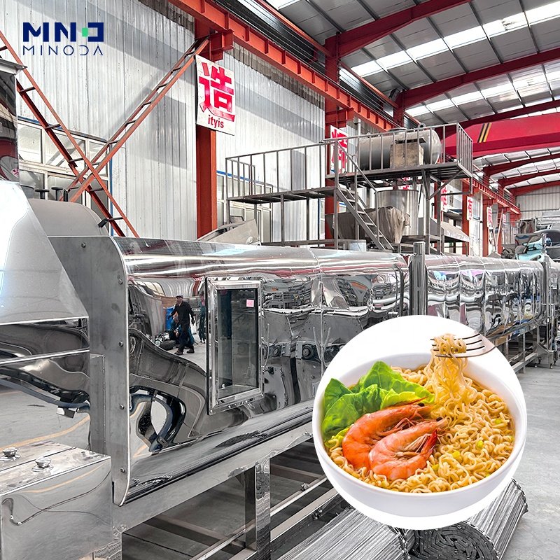 10 Years of Experience Industrial Food Grade Stainless Steel Large Production Frying Automatic Instant Noodle Processing Line