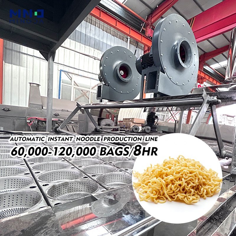 10 Years of Experience Industrial Food Grade Stainless Steel Large Production Frying Automatic Instant Noodle Processing Line