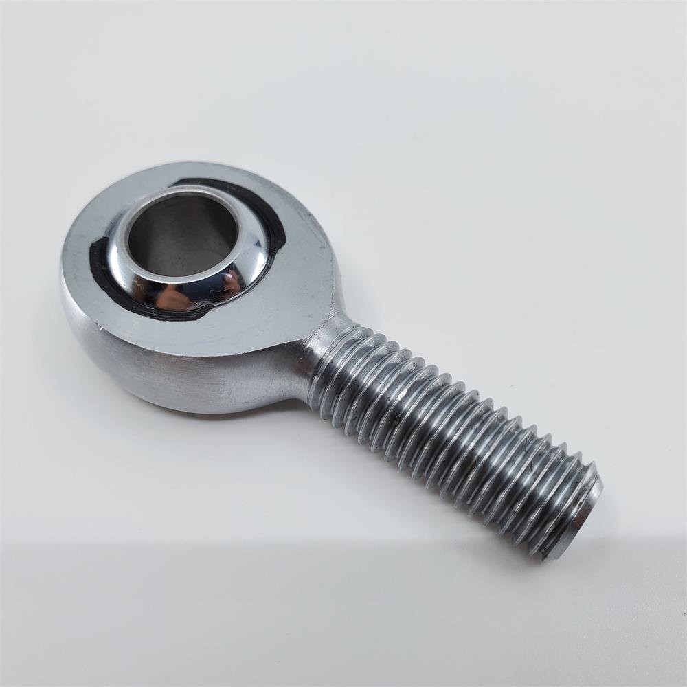 MXML8 Chromoly Joint, 8mm Metric Male Racing Heim Joint, Left Hand Loader Slot Rod End, 8mm Hole, M8x1.25 Thread