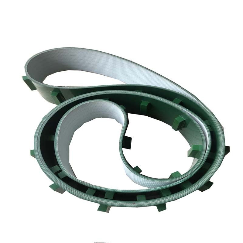 1.5mm Food Grade PVC Cleat Belt Conveyor Belt Flat Cleated Belt