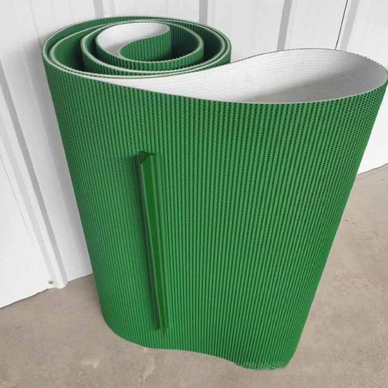 1.5mm Food Grade PVC Cleat Belt Conveyor Belt Flat Cleated Belt