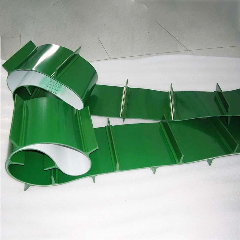 1.5mm Food Grade PVC Cleat Belt Conveyor Belt Flat Cleated Belt