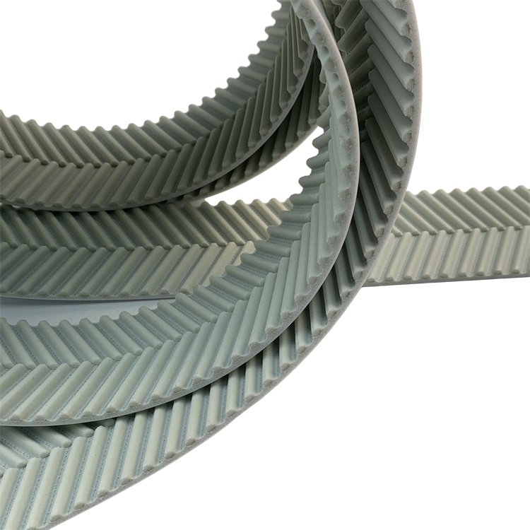 Long Lifespan E8M Polyurethane Timing Belt 50mm Herringbone V-Belt OEM Supported Synchronous Drive