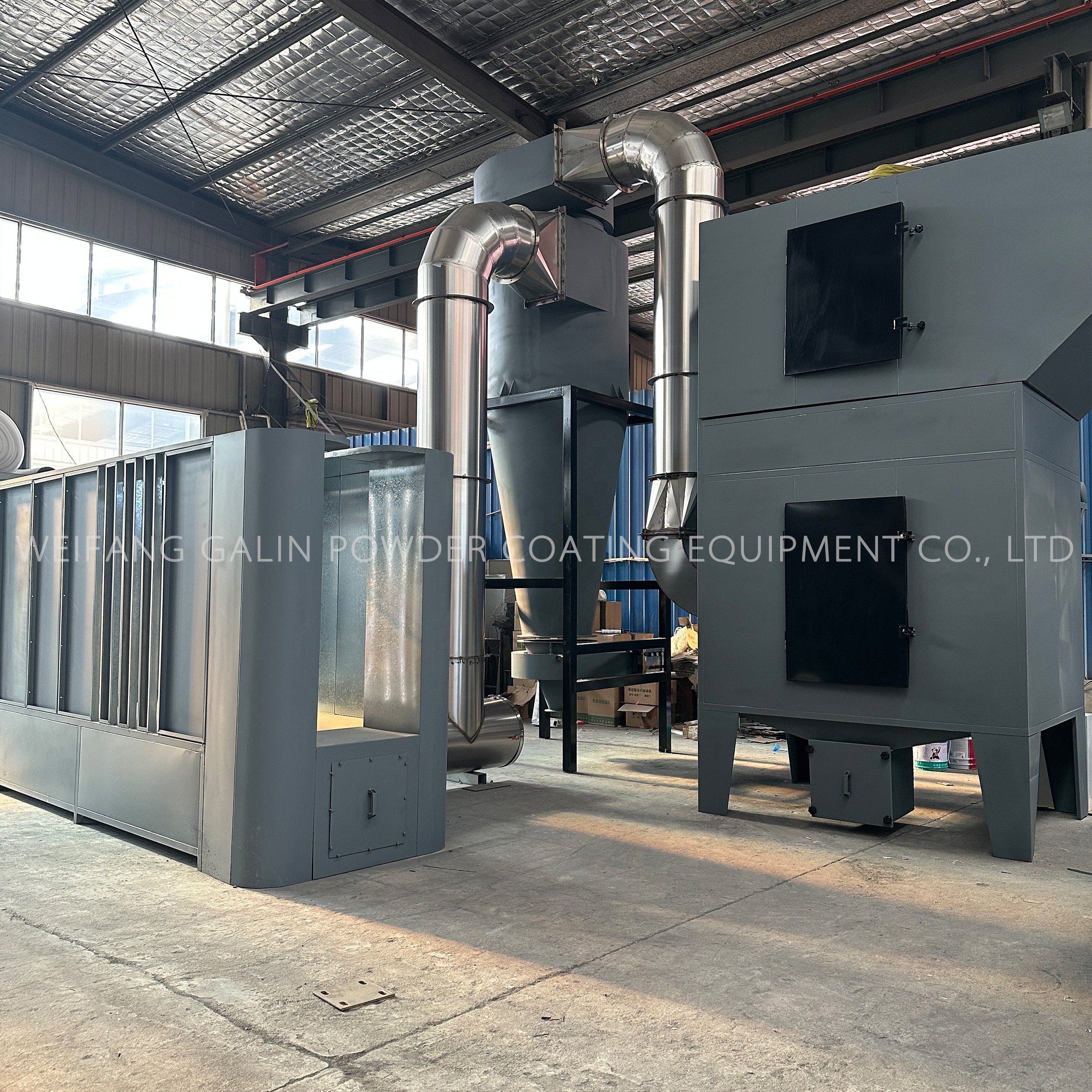 Factory Specials-powder Coating Line with Spray Booth and Powder Coating Oven