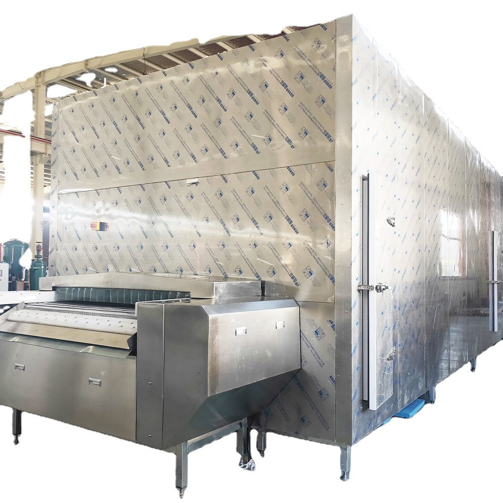 High Performance Automatic Blast Freezer Stainless Steel Tunnel Quick Freezing Machine for Meat & Seafood