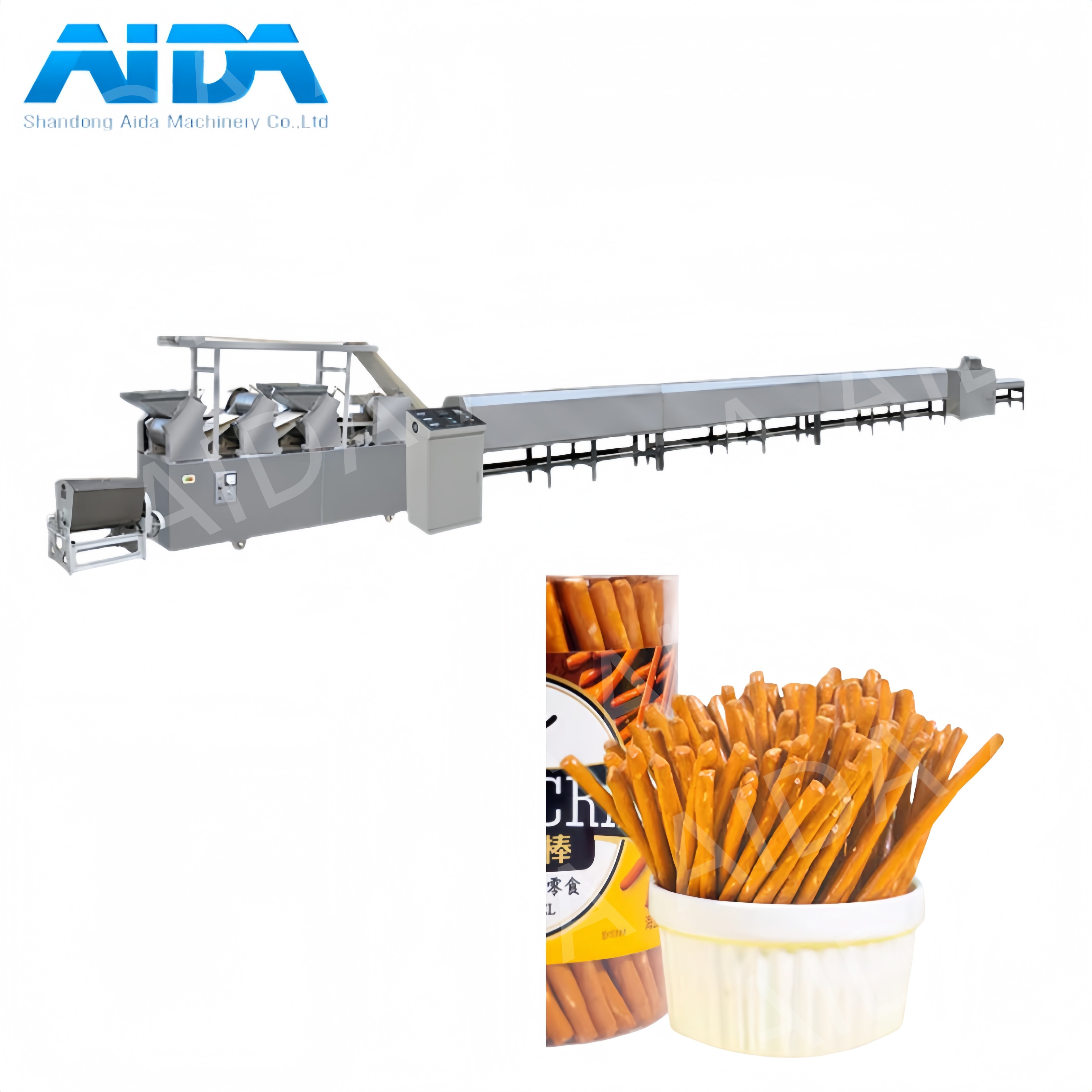 Automatic Pretzel Production Line Crisp Cookie Production Line Biscuit Making Machine for Sale