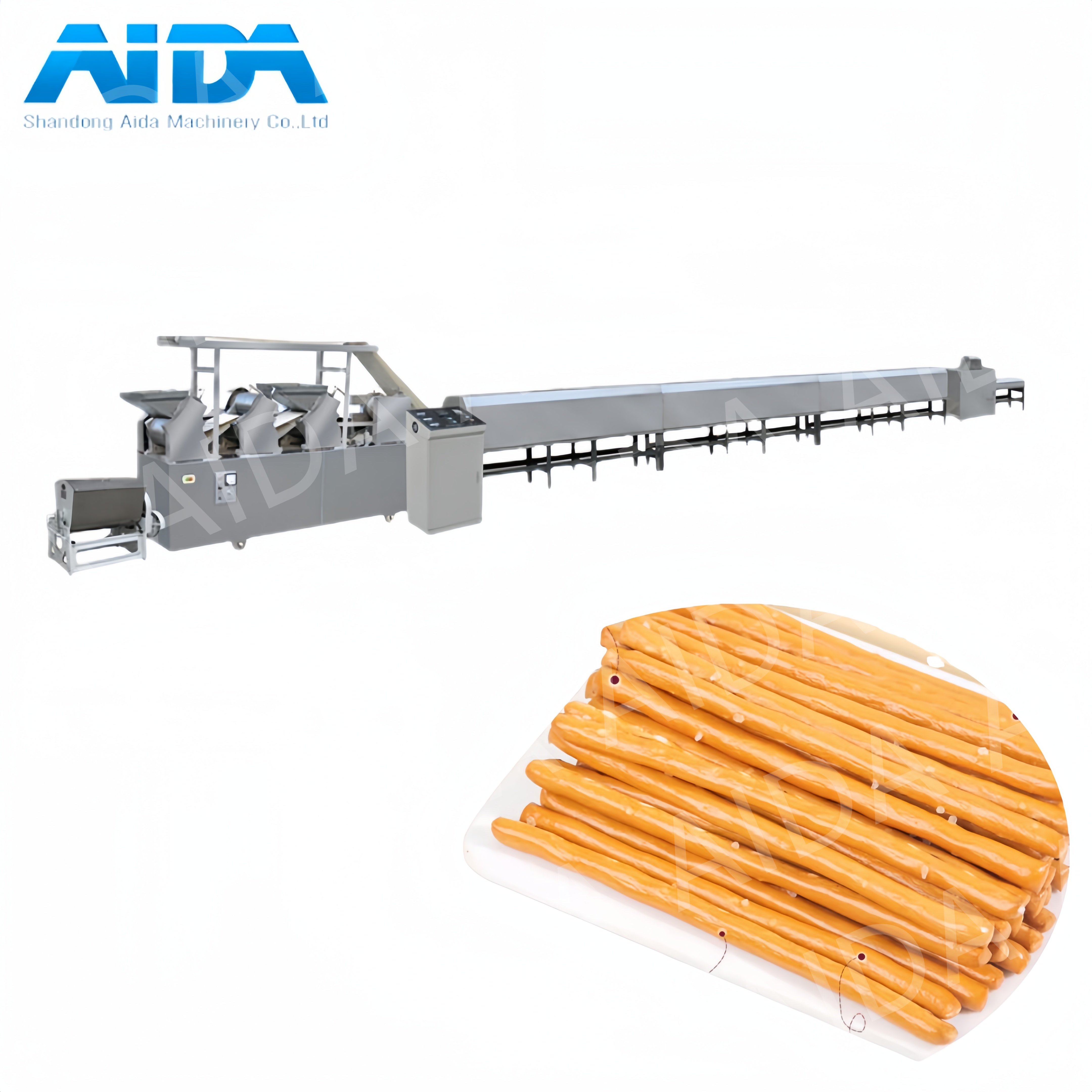 Automatic Pretzel Production Line Crisp Cookie Production Line Biscuit Making Machine for Sale