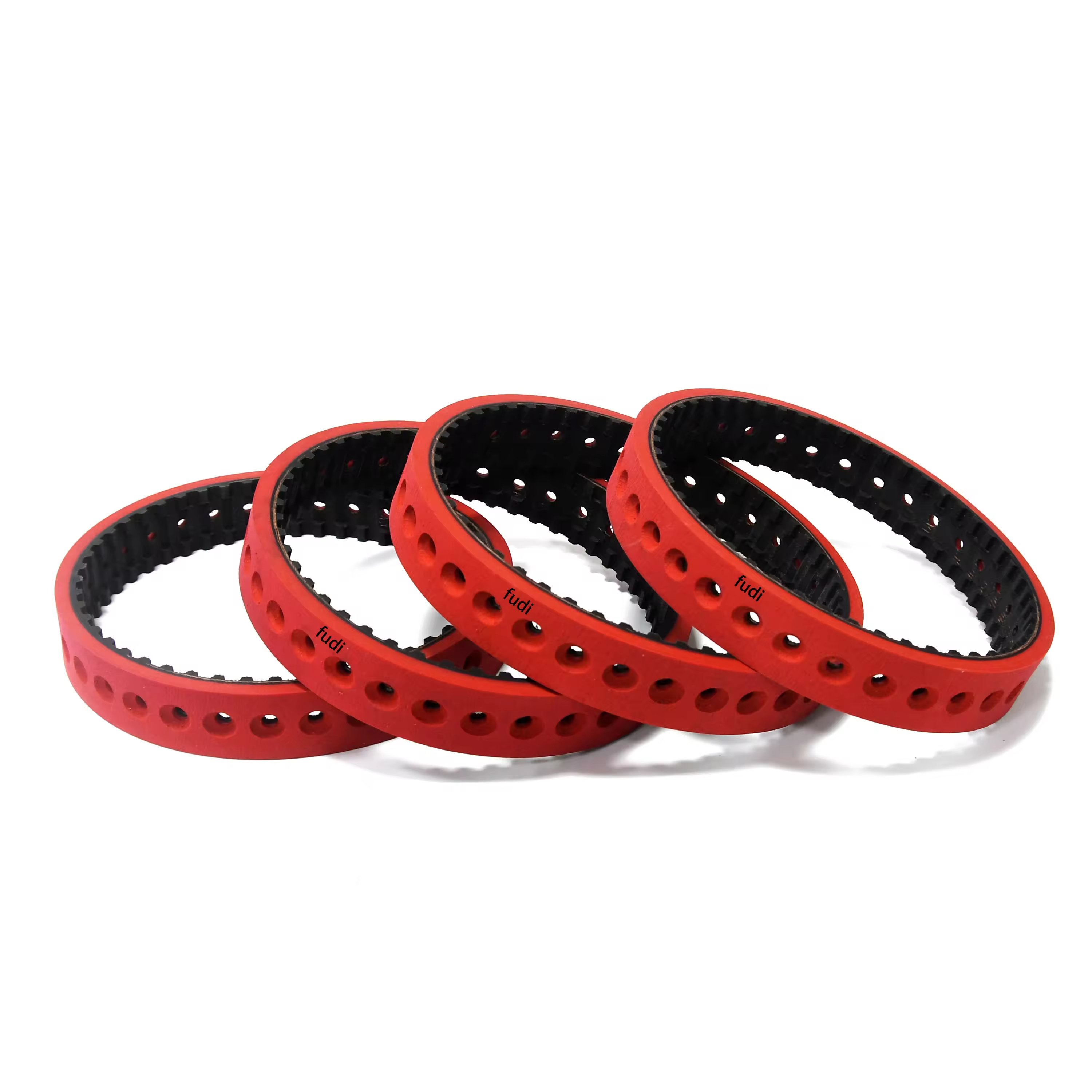 Packaging machine red rubber timing belts synchronous belt anti slip and wear-resistant for packaging machine equipment