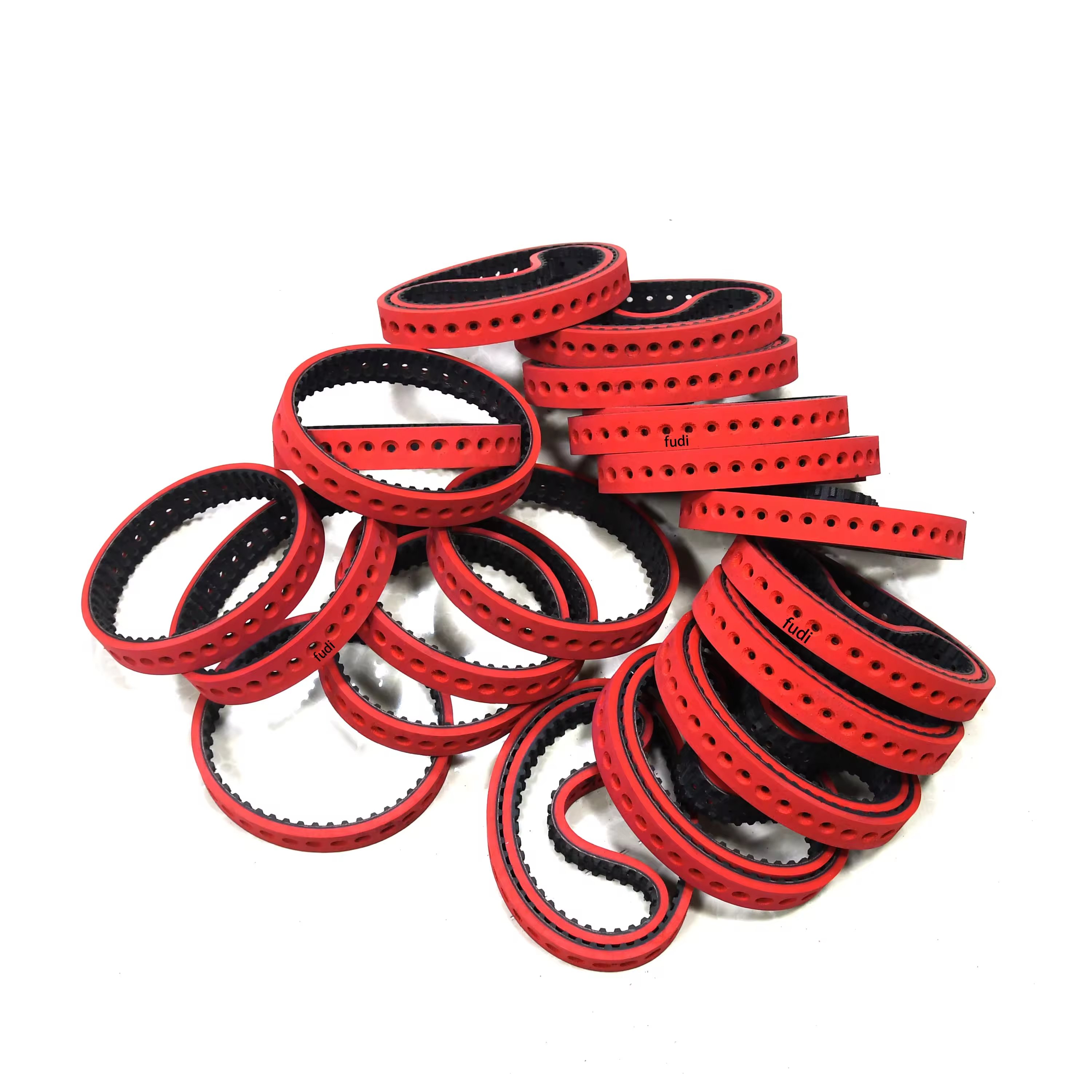 Packaging machine red rubber timing belts synchronous belt anti slip and wear-resistant for packaging machine equipment