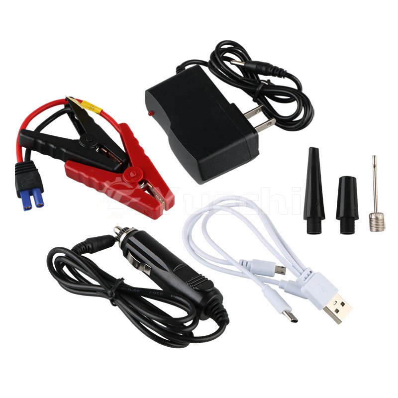 12V All In One Emergency Vehicle Tool Emergency Battery Starter Car Jump Starter Power Bank With Air Compressor Tire Inflator