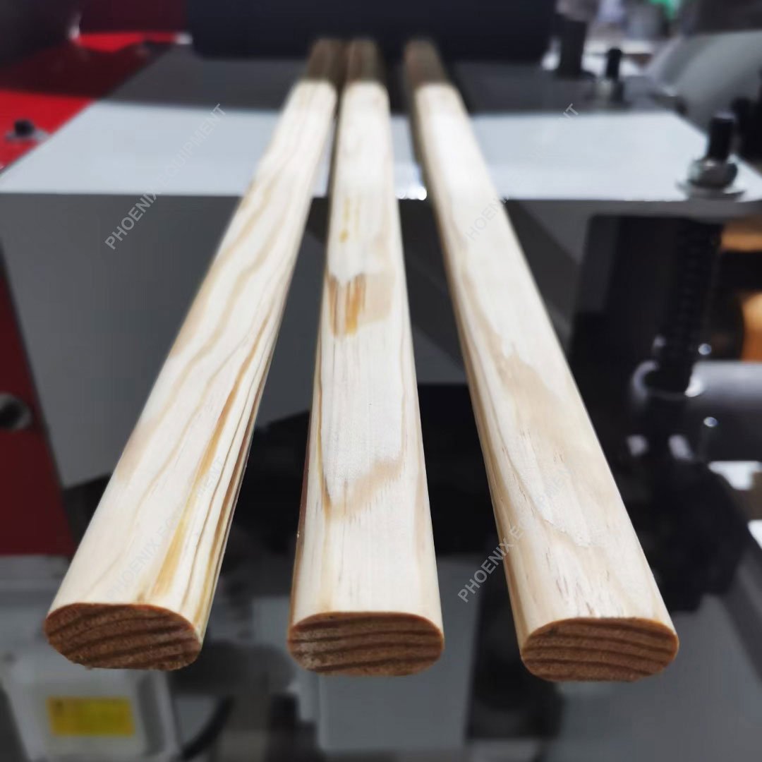 Automatic feeding high-speed multi-purpose wood processing machine for round wooden rods