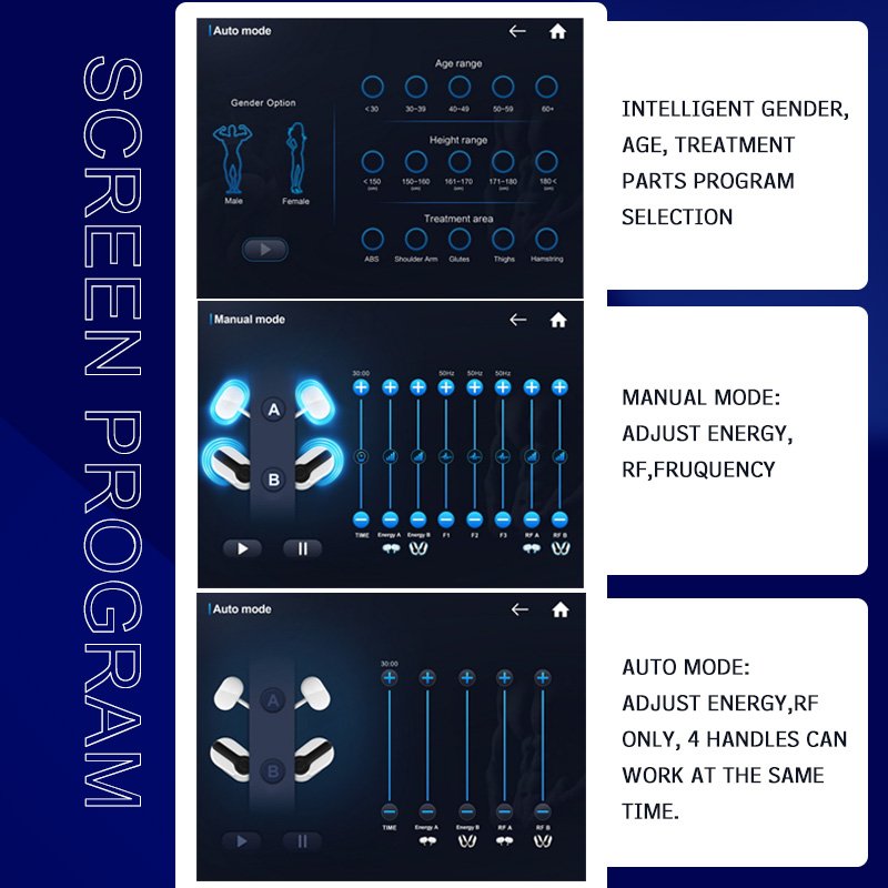 High Frequency Newest Beauty Equipment Strong Fat Removal Stimulator Portable Ems Rf Sculpting Machine
