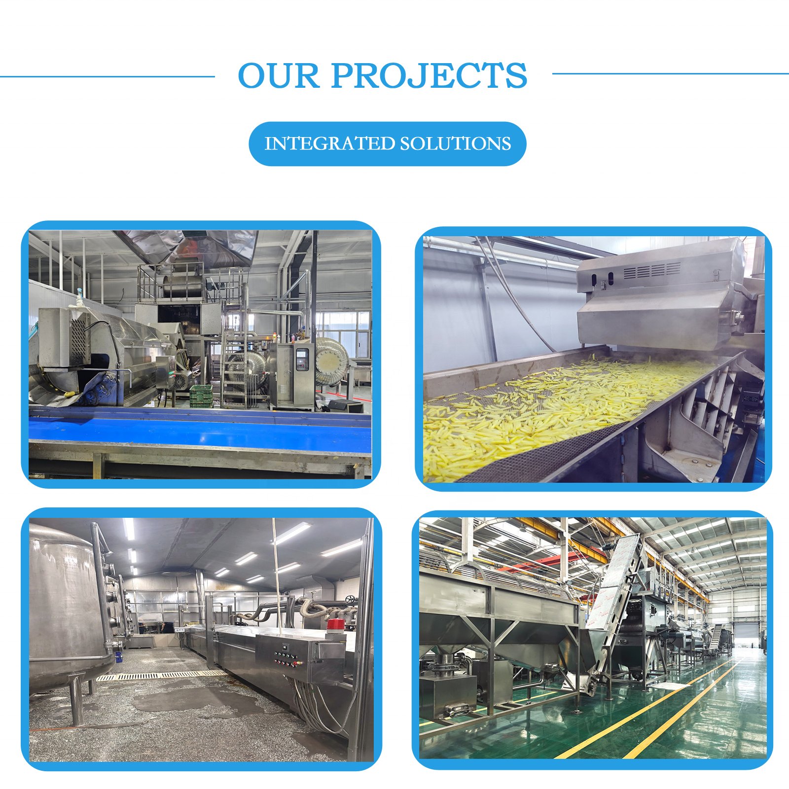 Hot Sale CE Europe Standard High Productivity 15000kg 15 Tons French Fries Production Line