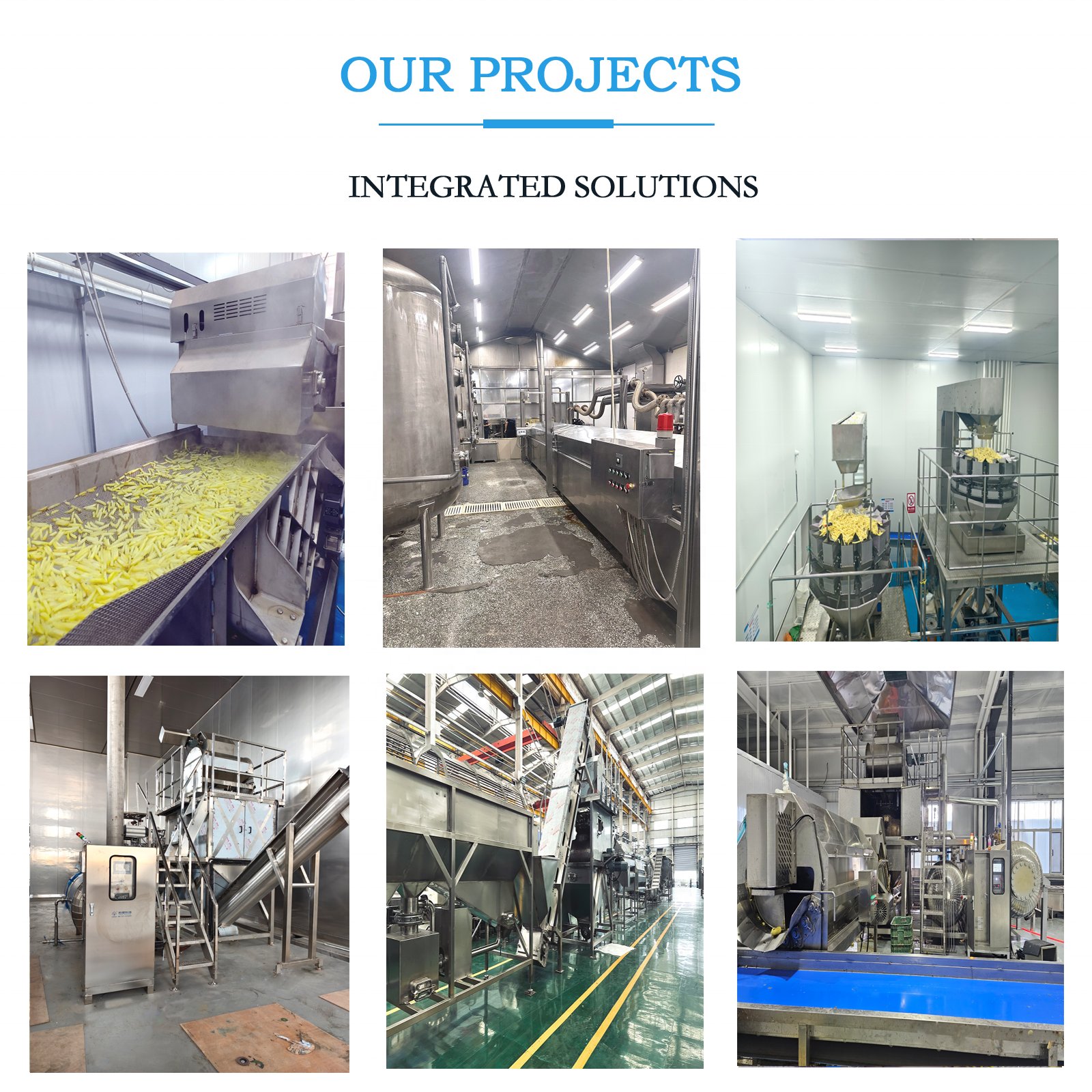Hot Sale CE Europe Standard High Productivity 15000kg 15 Tons French Fries Production Line