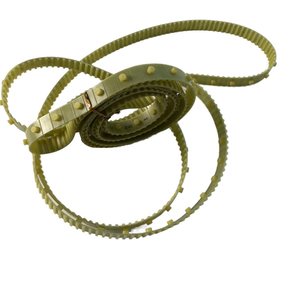 Trutzschler Parts tooth belt T10-3040 yellow PU timing belt with button for Trutzschler Carding Machine Model TC03