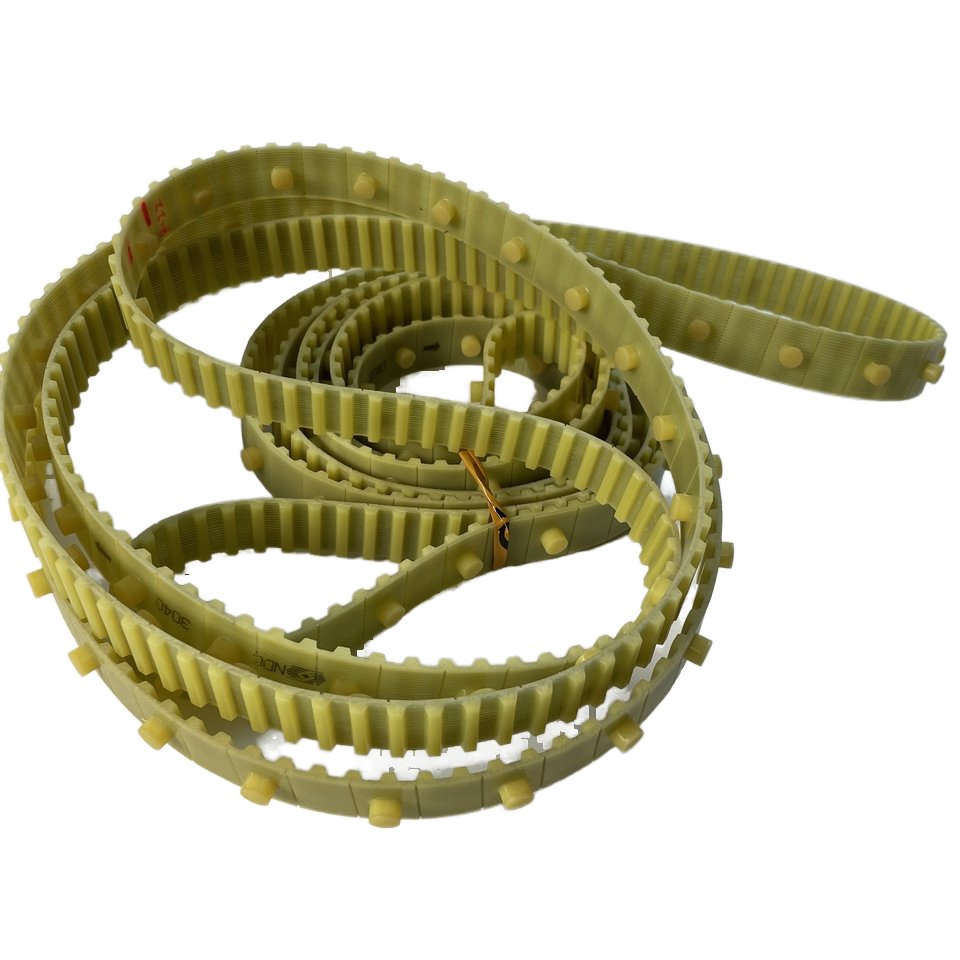 Trutzschler Parts tooth belt T10-3040 yellow PU timing belt with button for Trutzschler Carding Machine Model TC03
