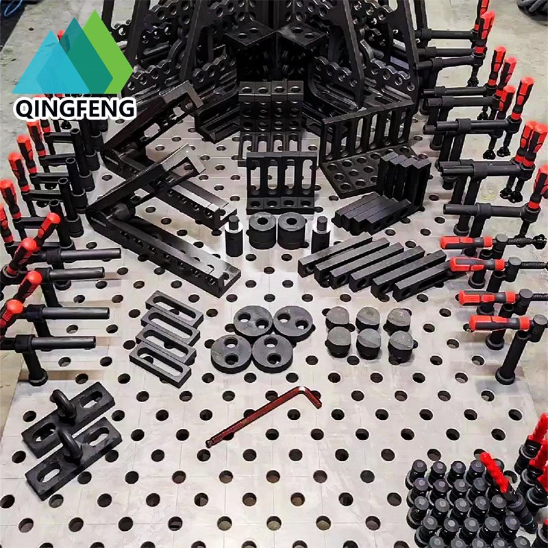 Steel 3D Welding Table D28 2400*1200*200 Nitrided with Complete Sets Accessories Welding Positioner Customized OEM