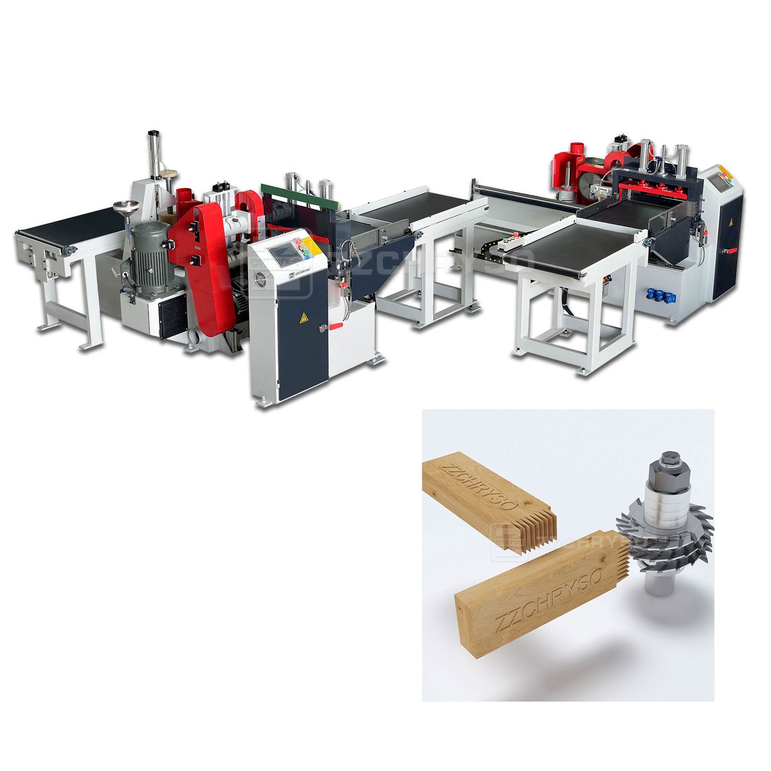 Woodworking Machinery Semi Auto Finger Joint Production Line in Finger Jointer