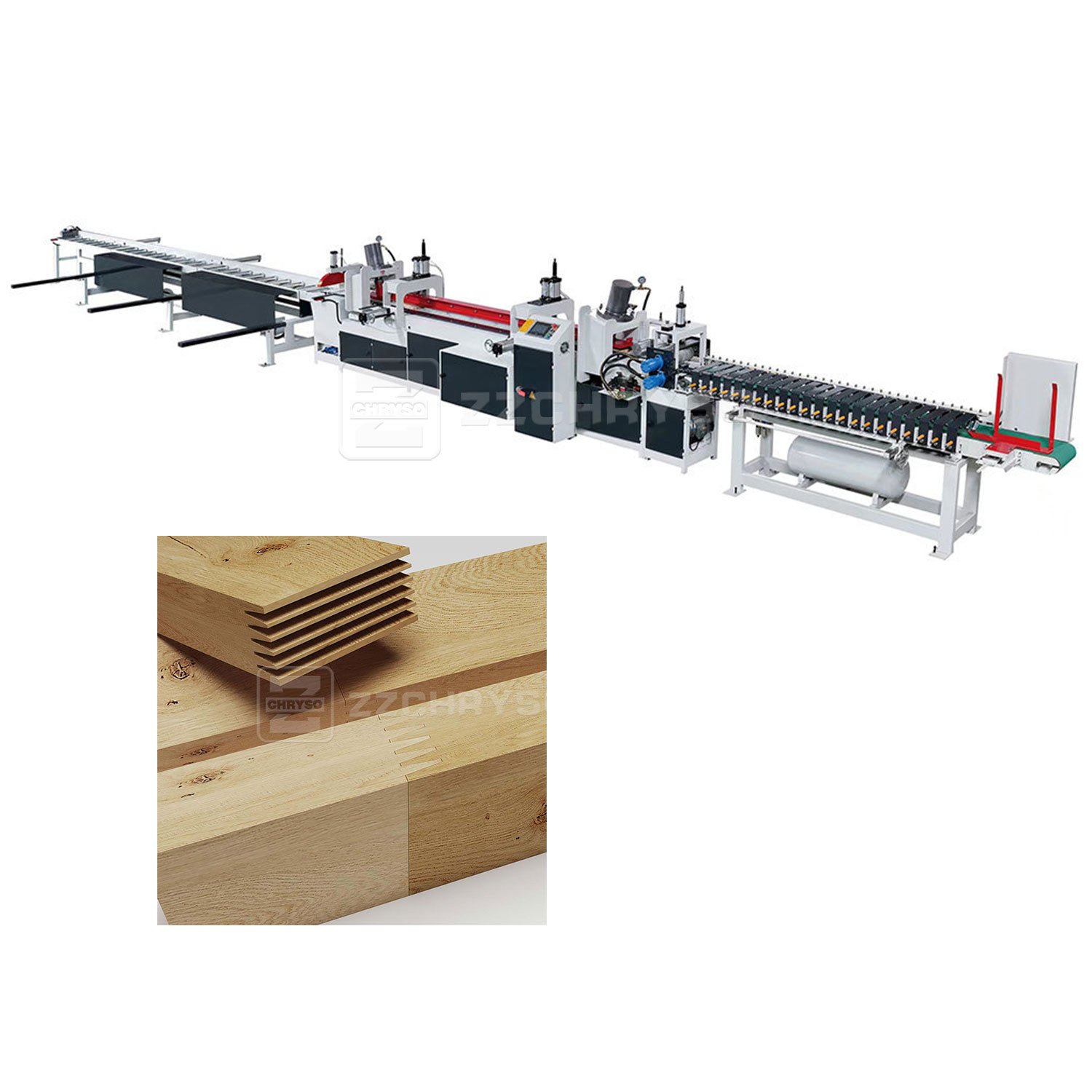 Woodworking Machinery Semi Auto Finger Joint Production Line in Finger Jointer