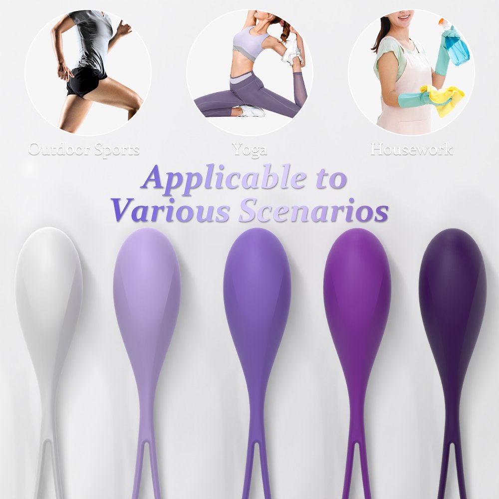 S-HANDE Vaginal Pelvic Floor Exercise Trainer Ben Wa Balls Silicone Kegel Balls Set for Women