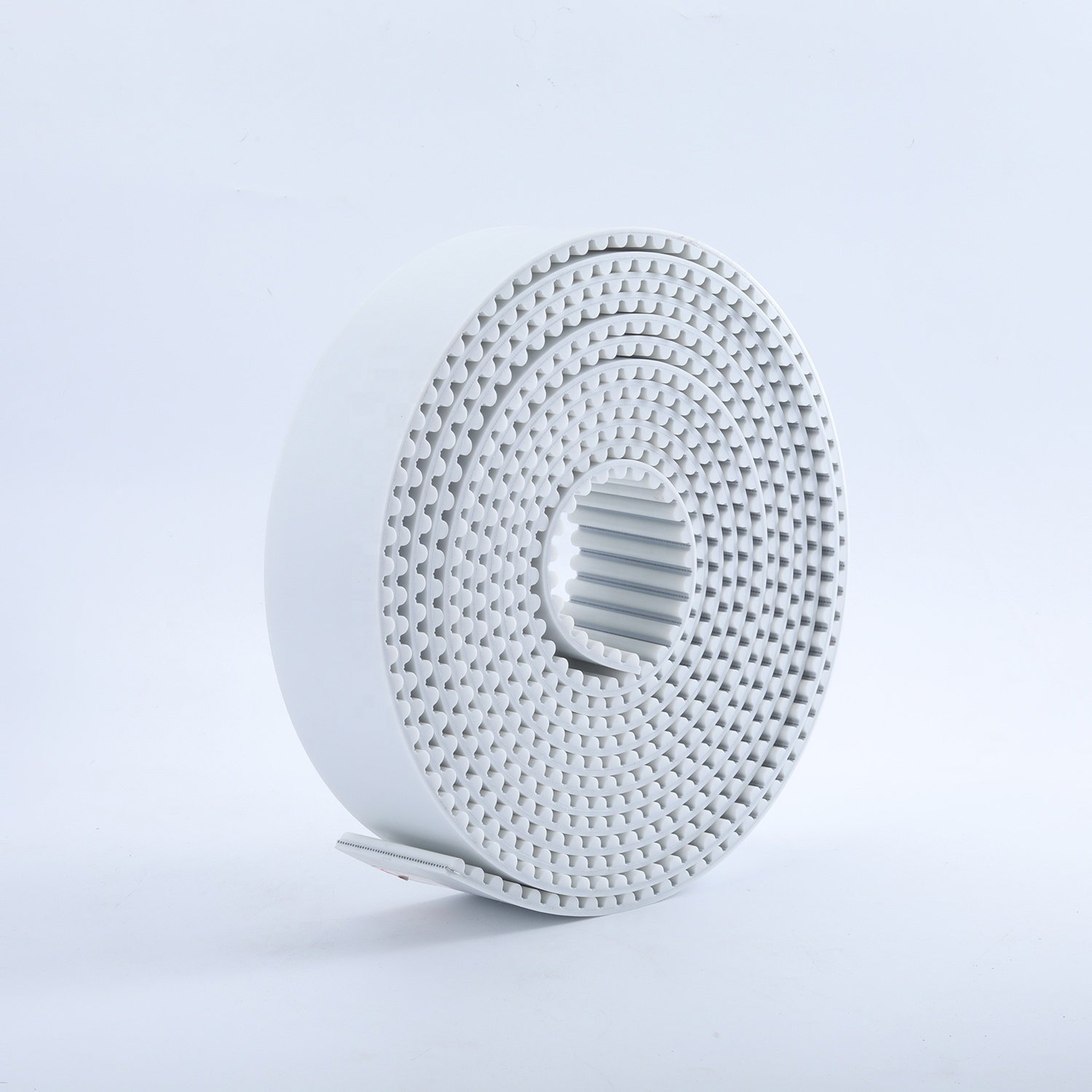 High quality polyurethane HTD3M 5M 8M 14M PU timing belt white PU timing belt