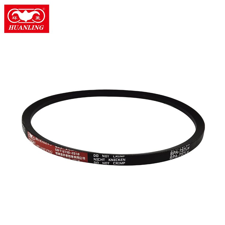 SPA737LwV Belts Manufacturer Wedge Wrapped Industry Belts Wear-resistant Rubber Transmission V-Belt