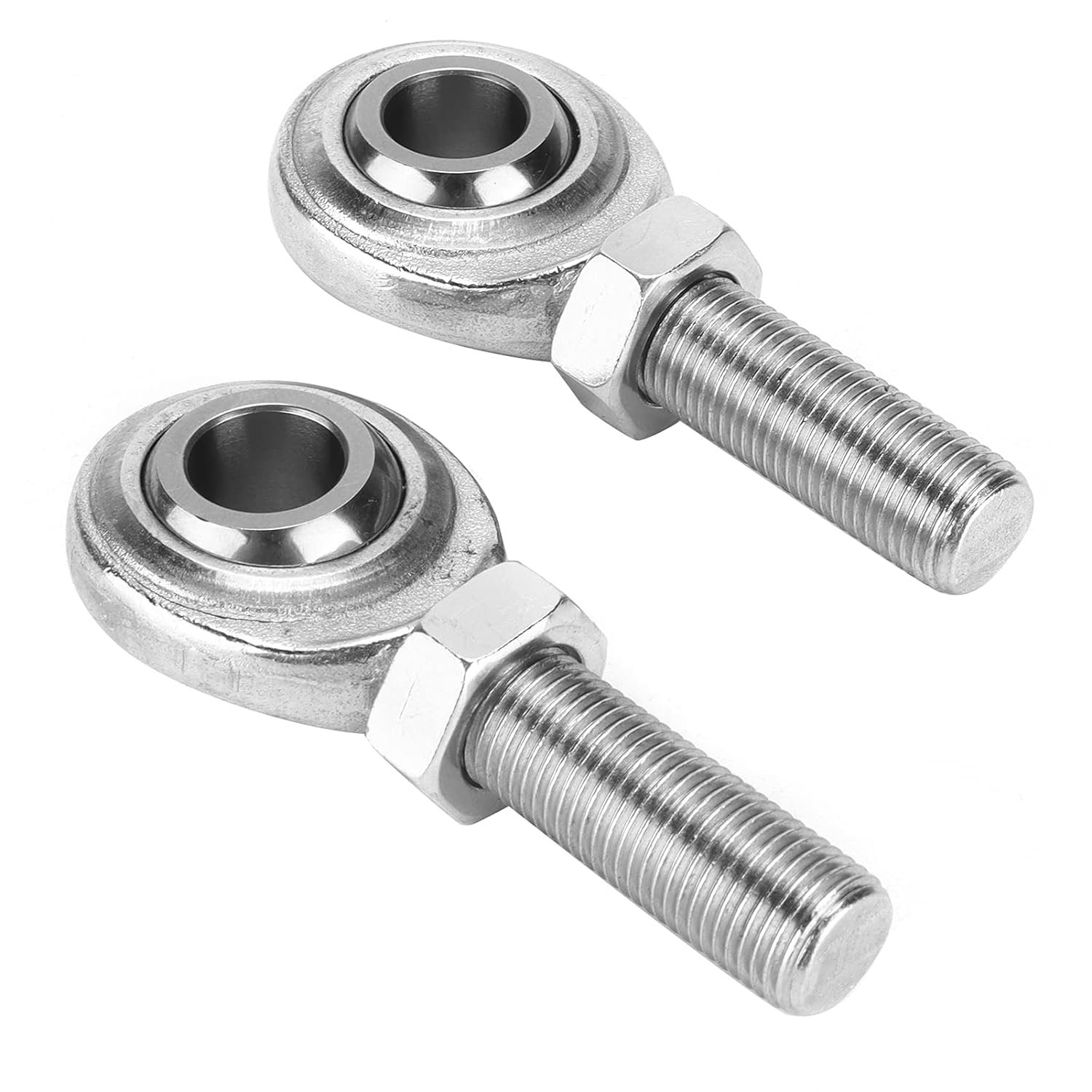 Rod End 3/8 x 3/8-24 ECM6 Male Economy Right Hand Rod End Bearing with Jam Nuts Included Heim Joint Rod End Bearing Direct