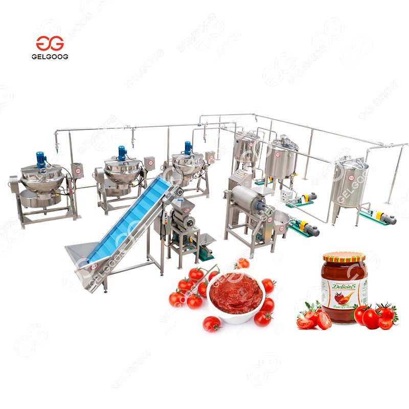 Turkey Auto Tomato Sauce Processing Machinery Machines Customized Tomato Pulp Tomato Ketchup Making Equipment